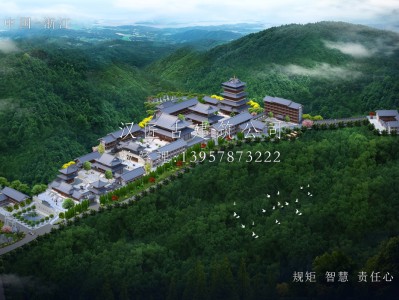 昆山长福禅寺仿唐建筑规划设计